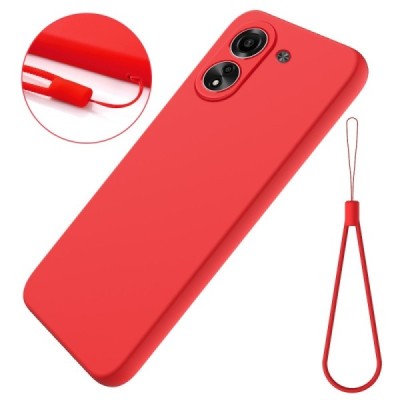 Xiaomi Redmi 13C (Poco C65) Shell cieta silikona (TPU) apvalks - sarkans | vacins.lv