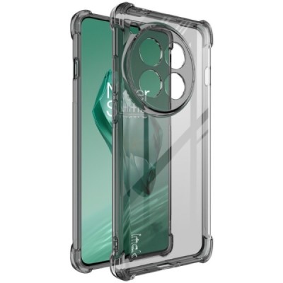 OnePlus 12 Imak pastiprinātas aizsardzības cieta silikona (TPU) pelēks vāciņš | Vacins.lv