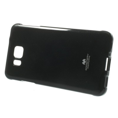 Samsung Galaxy Alpha G850 Mercury melns cieta silikona (TPU) futrālis / Vacins.lv