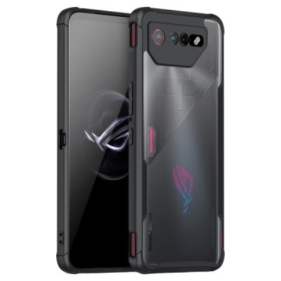 Asus ROG Phone 6 5G (Rog Phone 7) „Armor“ dzidrs apmales melnā krāsā apvalks | Vacins.lv