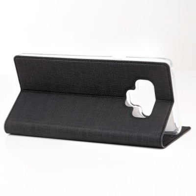 Samsung Galaxy Note 9 (N960F) „Vili“ atverčiamas juodas dėklas | Priedai.lt
