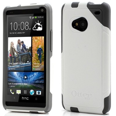 Pastiprinātas aizsardzības melns HTC One M7 apvalks / Vacins.lv