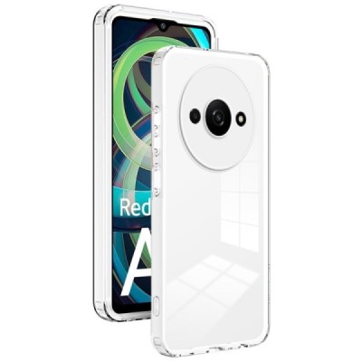 Xiaomi Redmi A3 (Poco C61) „Candy“ dzidrs balts cieta silikona (TPU) apvalks | vacins.lv