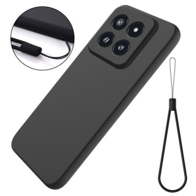 Xiaomi 14 Pro Shell cieta silikona (TPU) apvalks - melns | vacins.lv