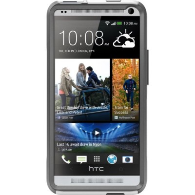Pastiprinātas aizsardzības melns HTC One M7 apvalks / Vacins.lv