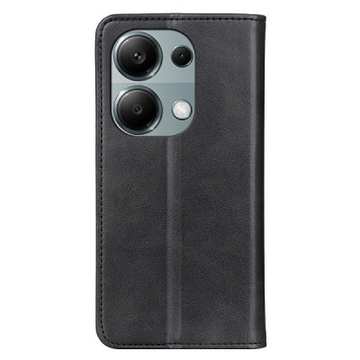 Xiaomi Redmi Note 13 4G „Split“ sērijas melns atvērams maciņš, maks | Vacins.lv