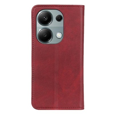 Xiaomi Redmi Note 13 4G „Split“ sērijas sarkans atvērams maciņš, maks | Vacins.lv