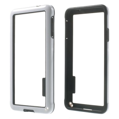 Baltas klasikinis Samsung Galaxy Alpha G850 TPU rėmelis - kraštų apvadas (bamperis) / Priedai.lt