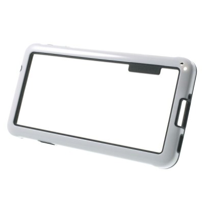 Baltas klasikinis Samsung Galaxy Alpha G850 TPU rėmelis - kraštų apvadas (bamperis) / Priedai.lt