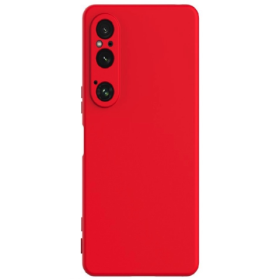 Sony Xperia 1 VI Shell cieta silikona (TPU) apvalks - sarkans | vacins.lv