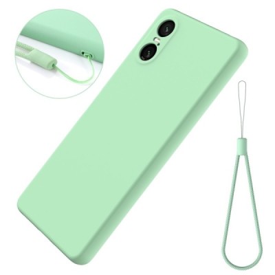 Sony Xperia 10 VI Shell cieta silikona (TPU) apvalks - zaļš | vacins.lv