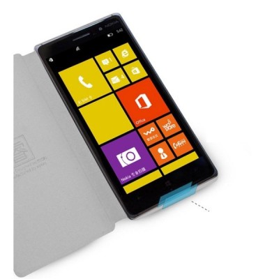 Nokia Lumia 830 „Mofi“ Rui sērijas brūns ādas atvērams futrālis / Vacins.lv