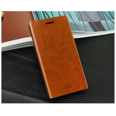 Nokia Lumia 830 „Mofi“ Rui sērijas brūns ādas atvērams futrālis / Vacins.lv