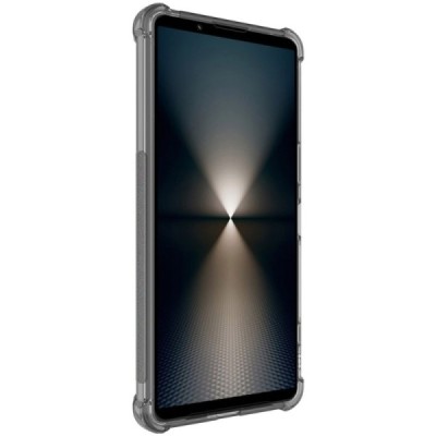 Sony Xperia 1 VI Imak pastiprinātas aizsardzības cieta silikona (TPU) pelēks vāciņš | Vacins.lv