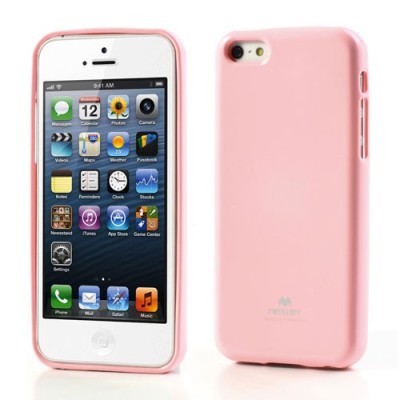 „Mercury“ Color kieto silikono (TPU) rožinis Apple iPhone 5C dėklas (dėkliukas) / Priedai.lt