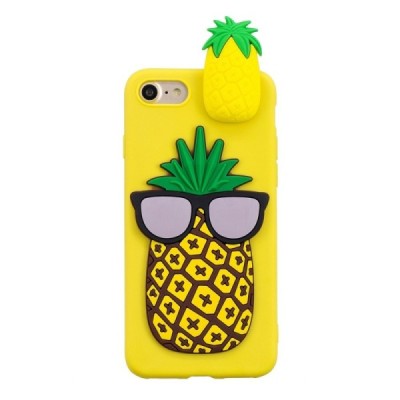 Apple iPhone 7 „Squezy“ Pineapple cieta silikona (TPU) dzeltens apvalks | vacins.lv