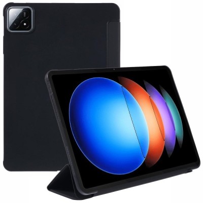Xiaomi Pad 6S Pro solīds atvēramais melns maciņš - vāciņš | Vacins.lv