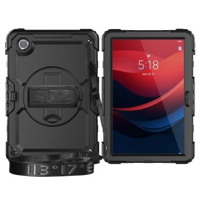 Lenovo Tab M11 (TB330FU) pastiprinātas aizsardzības melns (360°) apvalks, vaciņš | Vacins.lv