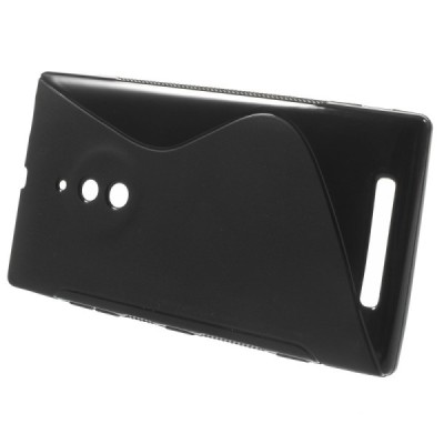 Nokia Lumia 830 melns cieta silikona futrālis / Vacins.lv