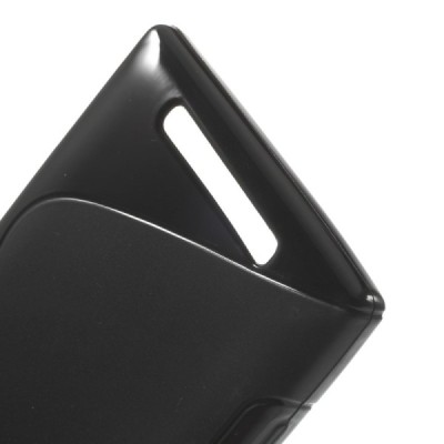 Nokia Lumia 830 melns cieta silikona futrālis / Vacins.lv