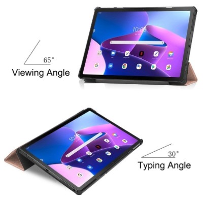 Lenovo Tab M10 Plus 10.6" Gen 3 atvēramais zelta maciņš | Vacins.lv