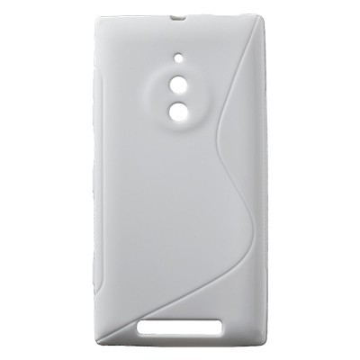 Nokia Lumia 830 balts cieta silikona futrālis / Vacins.lv