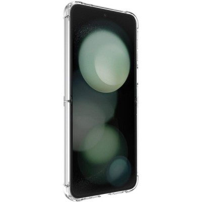 Samsung Galaxy Flip7 FE / Flip6 Imak reinforced protection hard silicone TPU transparent case - back | Priedai.lt