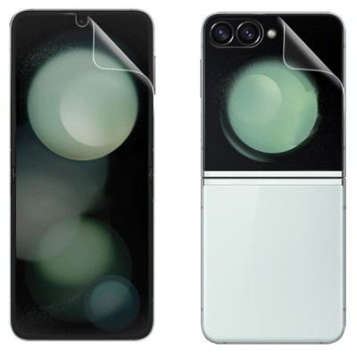 Samsung Galaxy Flip5 5G (SM-F731B) apsauginės skaidrios (pilnai dengiančios) ekrano plėvelės | Priedai.lt