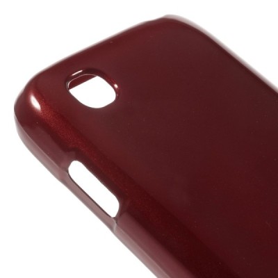 LG L40 D160 Mercury sarkans cieta silikona (TPU) futrālis / Vacins.lv