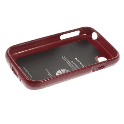 LG L40 D160 Mercury sarkans cieta silikona (TPU) futrālis / Vacins.lv