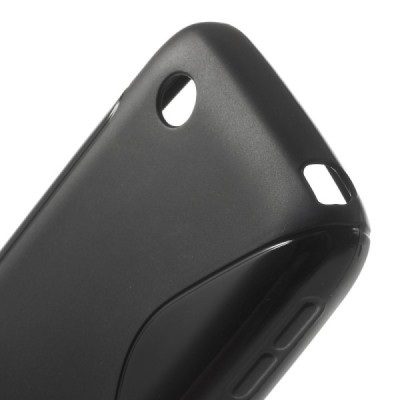 LG L40 D160 melns cieta silikona futrālis / Vacins.lv