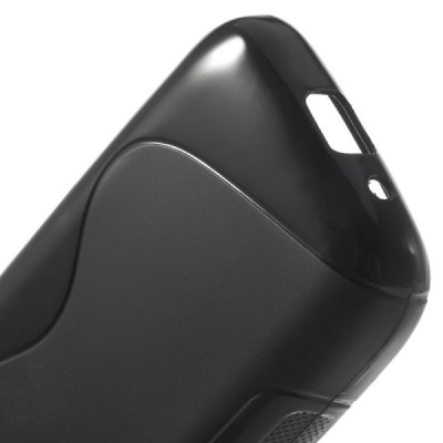 LG L40 D160 melns cieta silikona futrālis / Vacins.lv