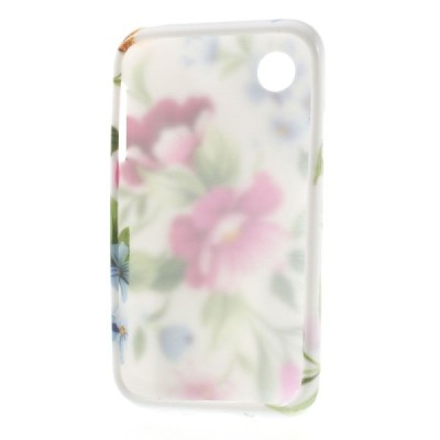 LG L40 D160 rakstains margs silikona apvalks - ziedi / vacins.lv