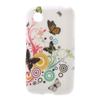 LG L40 D160 rakstains margs silikona apvalks - taureņi / Vacins.lv