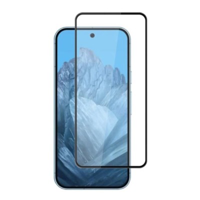 Google Pixel 9 Pro XL apsauginis ekrano stiklas „Mocolo“ 9H Tempered Glass (juodas, pilnai dengiantis) 0,26 mm | Priedai.lt