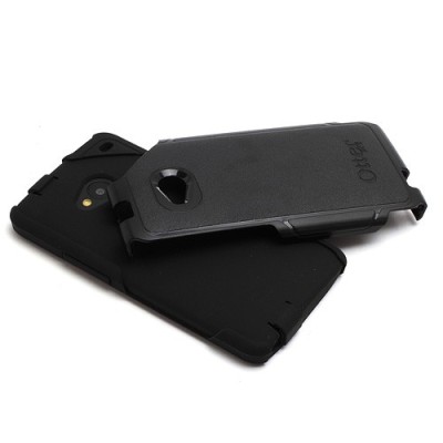 „OtterBox“ Commuter melns HTC One M7 apvalks / vacins.lv