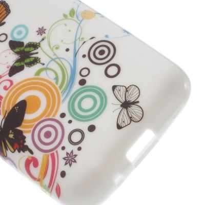 LG L40 D160 rakstains margs silikona apvalks - taureņi / Vacins.lv