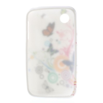 LG L40 D160 rakstains margs silikona apvalks - taureņi / Vacins.lv