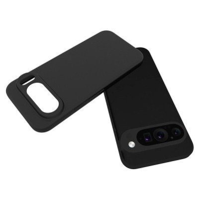 Google Pixel 9 Pro XL kieto silikono TPU juodas dėklas - nugarėlė | Priedai.lt