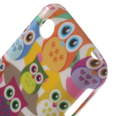 LG L40 D160 raštuotas margas silikoninis dėklas - Pelėdžiukai / Priedai.lt