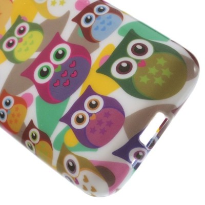 LG L40 D160 raštuotas margas silikoninis dėklas - Pelėdžiukai / Priedai.lt