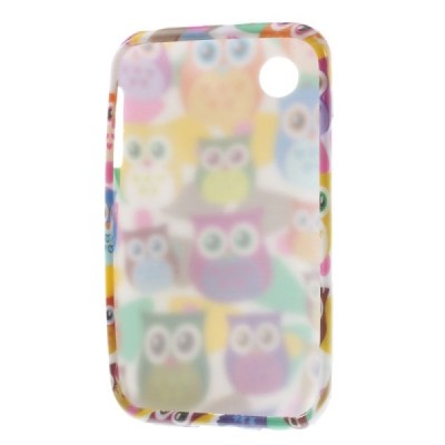 LG L40 D160 raštuotas margas silikoninis dėklas - Pelėdžiukai / Priedai.lt