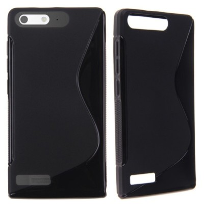 Huawei Ascend G6 juodas kieto silikono TPU dėklas - nugarėlė / Priedai.lt