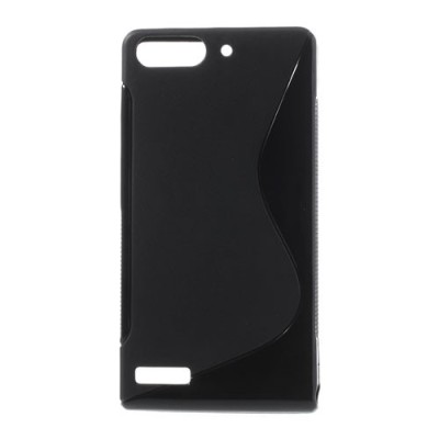 Huawei Ascend G6 juodas kieto silikono TPU dėklas - nugarėlė / Priedai.lt