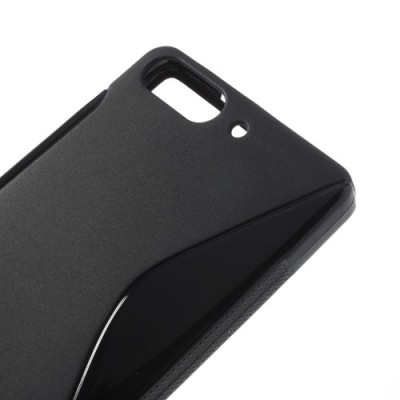 Huawei Ascend G6 juodas kieto silikono TPU dėklas - nugarėlė / Priedai.lt