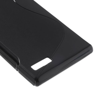 Huawei Ascend G6 juodas kieto silikono TPU dėklas - nugarėlė / Priedai.lt