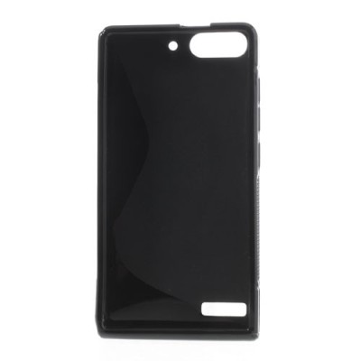 Huawei Ascend G6 juodas kieto silikono TPU dėklas - nugarėlė / Priedai.lt