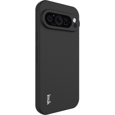 Google Pixel 9 Pro XL „Imak“ cieta silikona (TPU) melns apvalks | vacins.lv