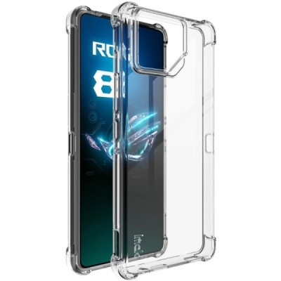 Asus Rog Phone 8 (8 Pro) Imak pastiprinātas aizsardzības cieta silikona (TPU) dzidrs vāciņš | Vacins.lv