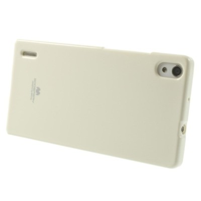 Huawei Ascend P7 Mercury balts cieta silikona (TPU) futrālis / Vacins.lv